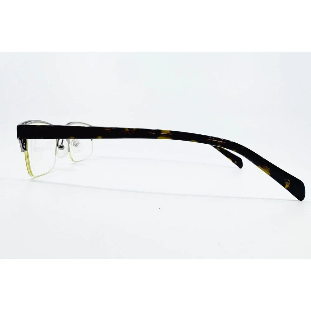 Generation NEXT Eyeglasses Mens Brown Gunmetal GN-768 Semi-Rimless 52-17-140